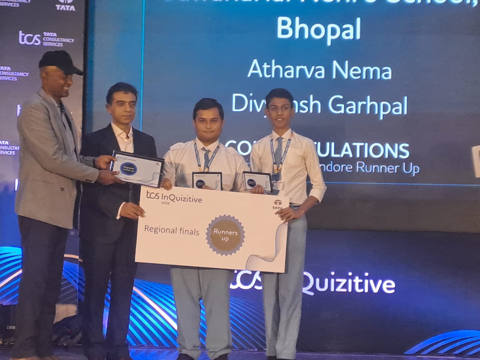 Runners-Up at TCS InQuizitive 2026, Indore